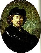 Rembrandt, autoportrait a' la toque